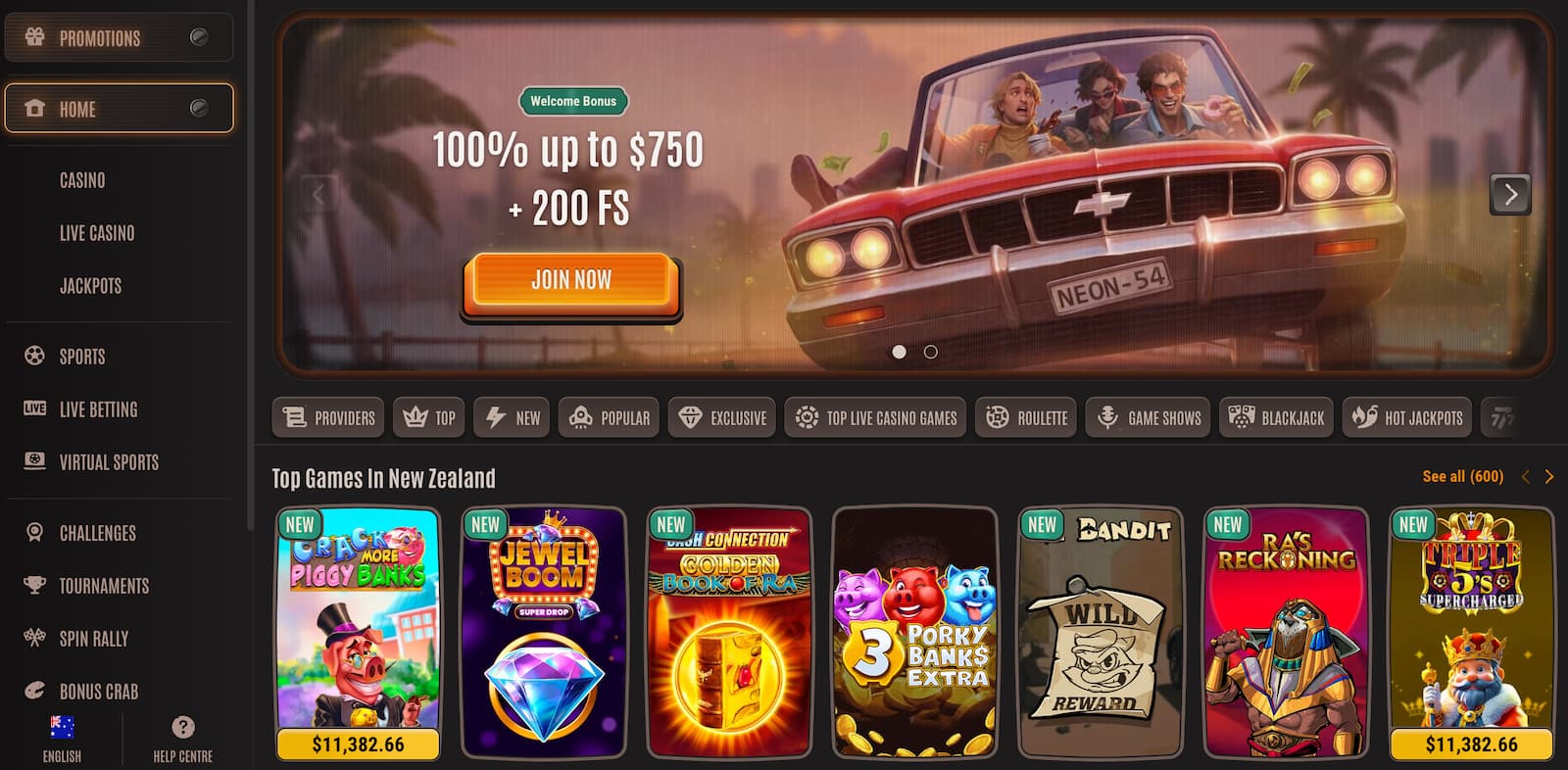 Neon54 Casino
